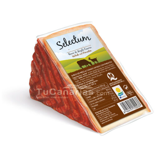 Kanaren produkte Selectum halbgereifter Käse Paprika 300g Welt SuperGold